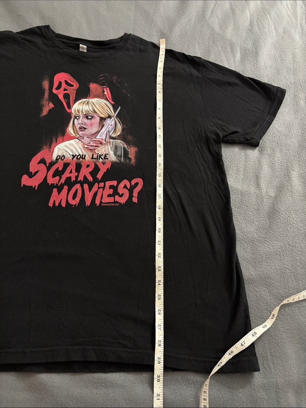 Scream Ghostface Do You Like Scary Movies Graphic Tee XXL Horror Movie Shirt - Picture 4 of 7
